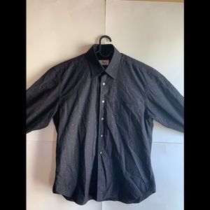 Brioni Long Sleeve Button Up Shirt Black Medium